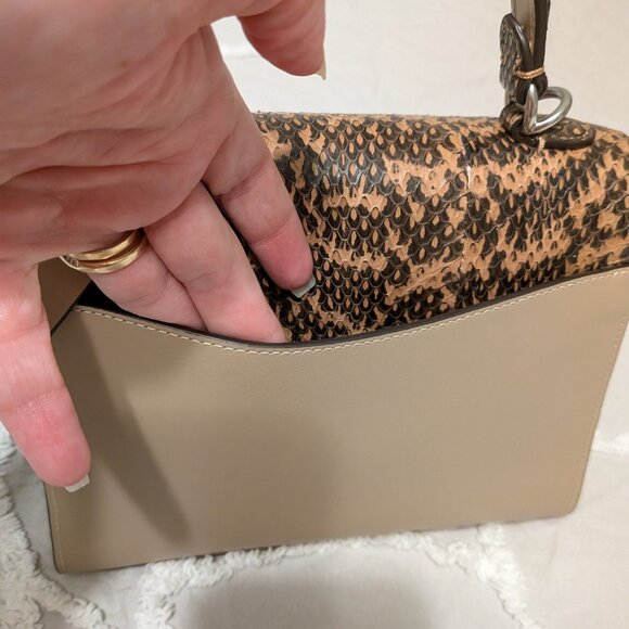 COACH Tabby Top Handle In Colorblock Snakeskin RARE ITEM - Picture 12 of 16